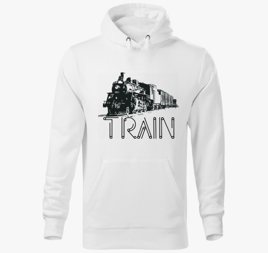 Train pulover s kapuco