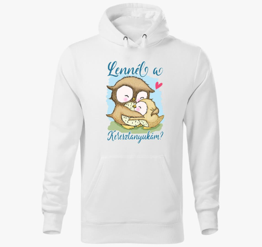 bagoly pulover s kapuco