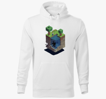 Minecraft Block pulover s kapuco