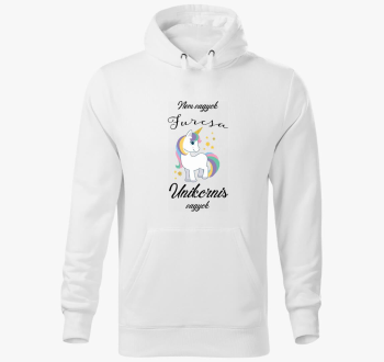 Ne sem furcsa, unikornis sem pulover s kapuco