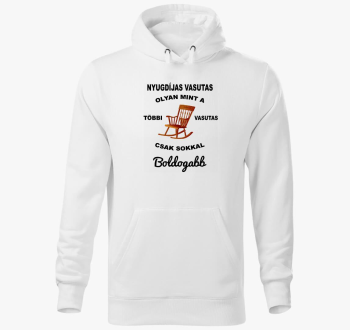 Upokojeni železničar pulover s kapuco