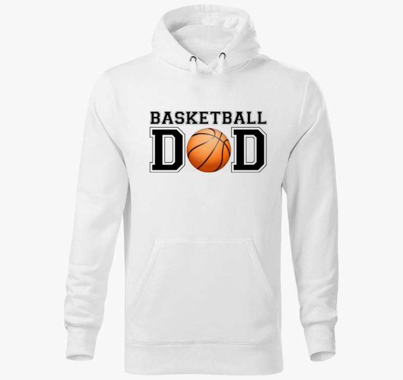 Basketball dad - pulover s kapuco za vse očete, ki imajo radi košarko