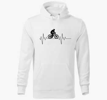 Biciklis pulover s kapuco