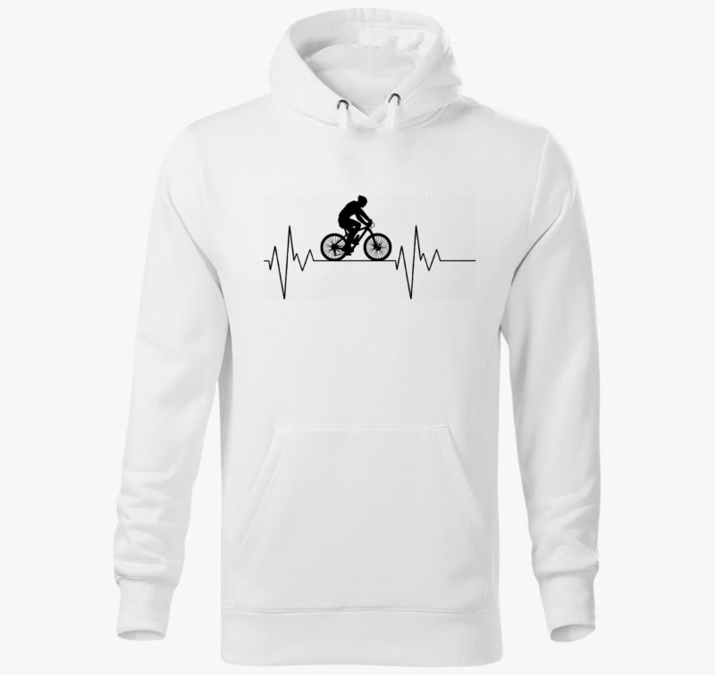 Biciklis pulover s kapuco