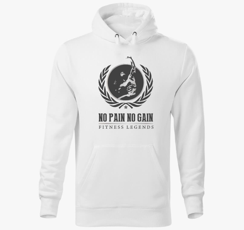 No pain no gain v2 pulover s kapuco