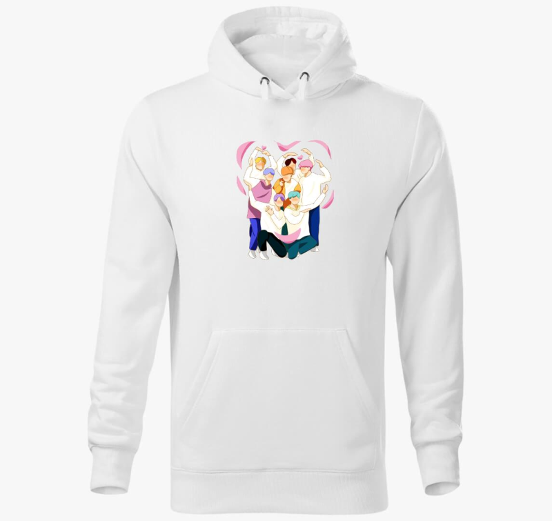 BTS ljubezen pulover s kapuco