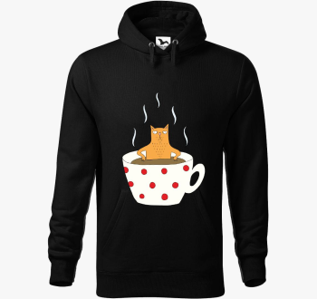 macska - pulover s kapuco