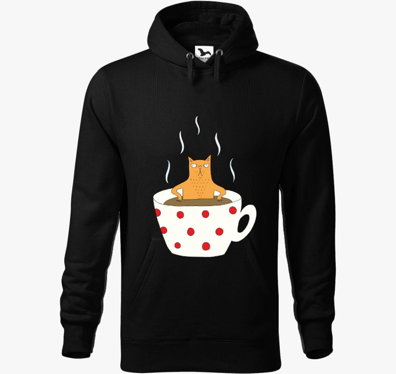 macska - pulover s kapuco