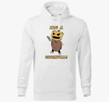 Ide csokival pulover s kapuco