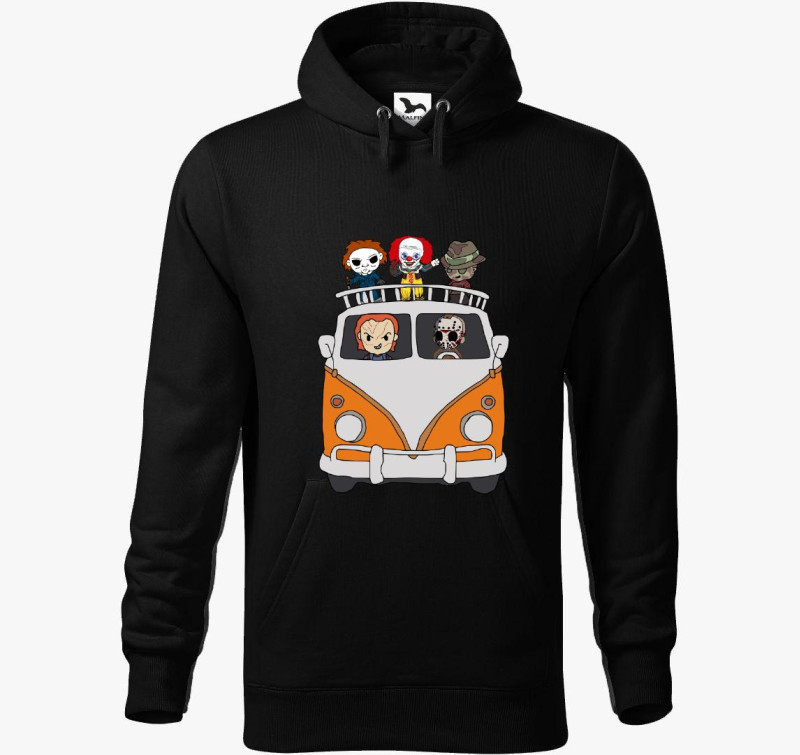 Halloweeni karakterek pulover s kapuco