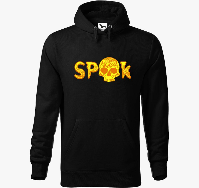Spook-tober pulover s kapuco