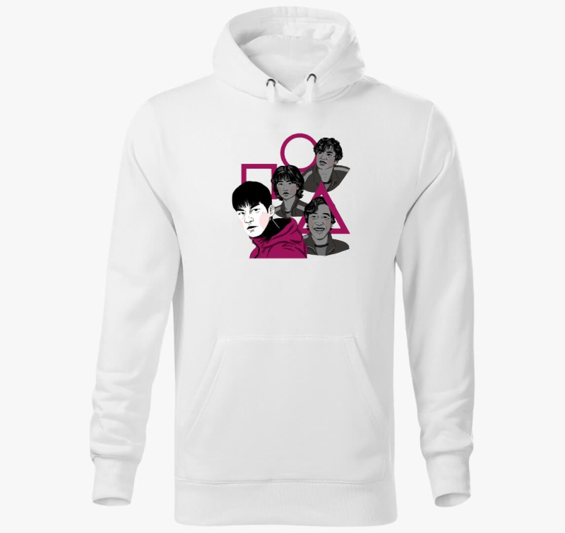 Squid Game karakterek pulover s kapuco