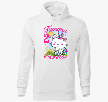 Unikornis cica gyerek pulover s kapuco