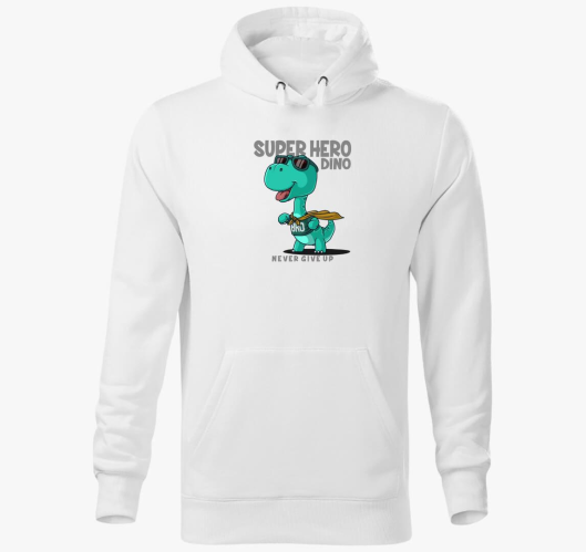 Dino Hero pulover s kapuco
