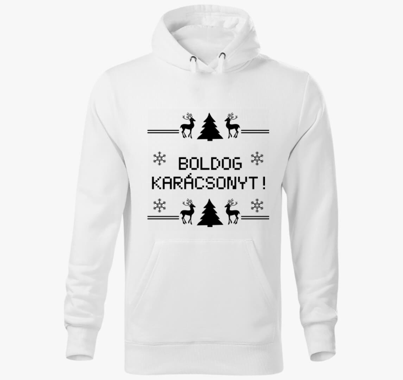 Boldog 8 bit-es pulover s kapuco