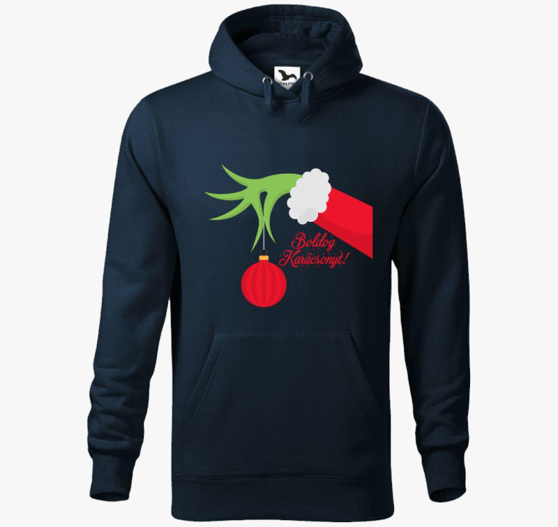Boldog Grinch pulover s kapuco