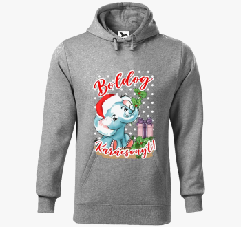 Boldog pulover s kapuco