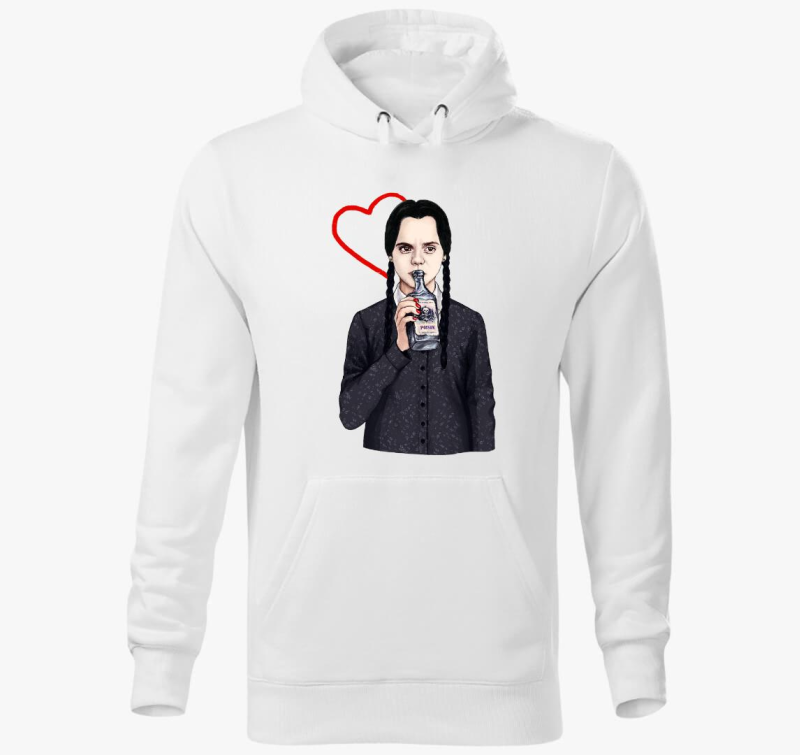 Wednesday pulover s kapuco