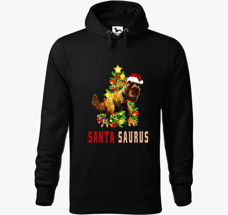 Santa Saurous pulover s kapuco
