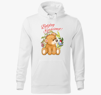 Boldog Maci pulover s kapuco