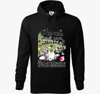 Ha ne velem cica pulover s kapuco