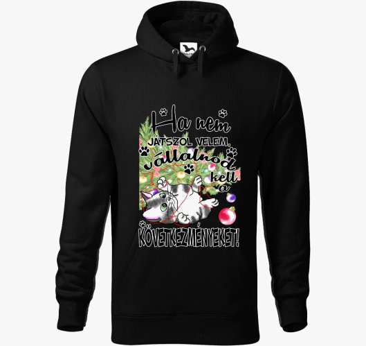 Ha ne velem cica pulover s kap...