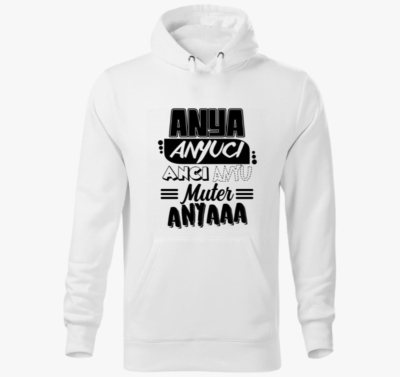 Mama szavak pulover s kapuco