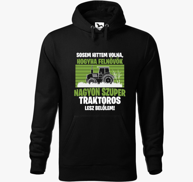 Ha zelo szuper traktoros lesz pulover s kapuco