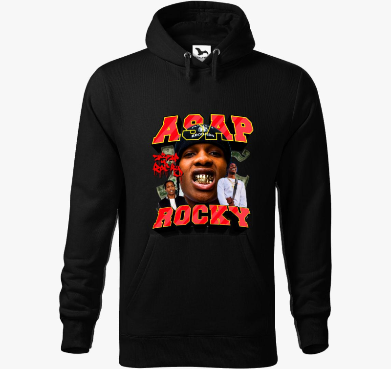 ASAP Rocky aranyfog pulover s kapuco
