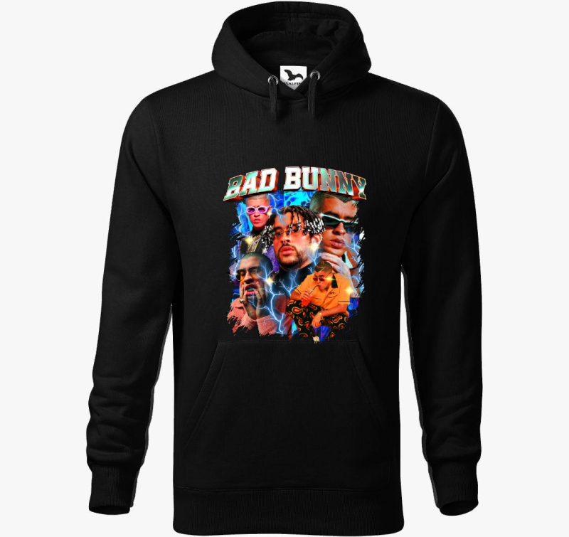 Bad Bunny rapper pulover s kapuco