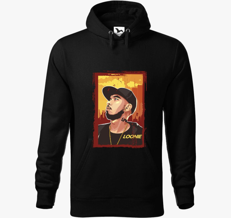 Loonie pulover s kapuco