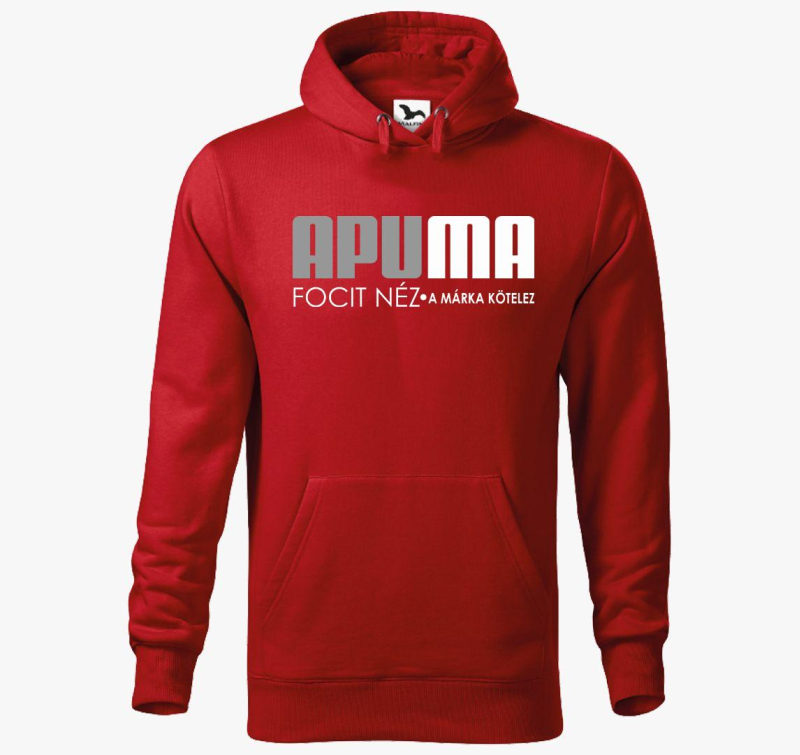 Apuma focis pulover s kapuco