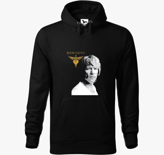 Bon Jovi pulover s kapuco