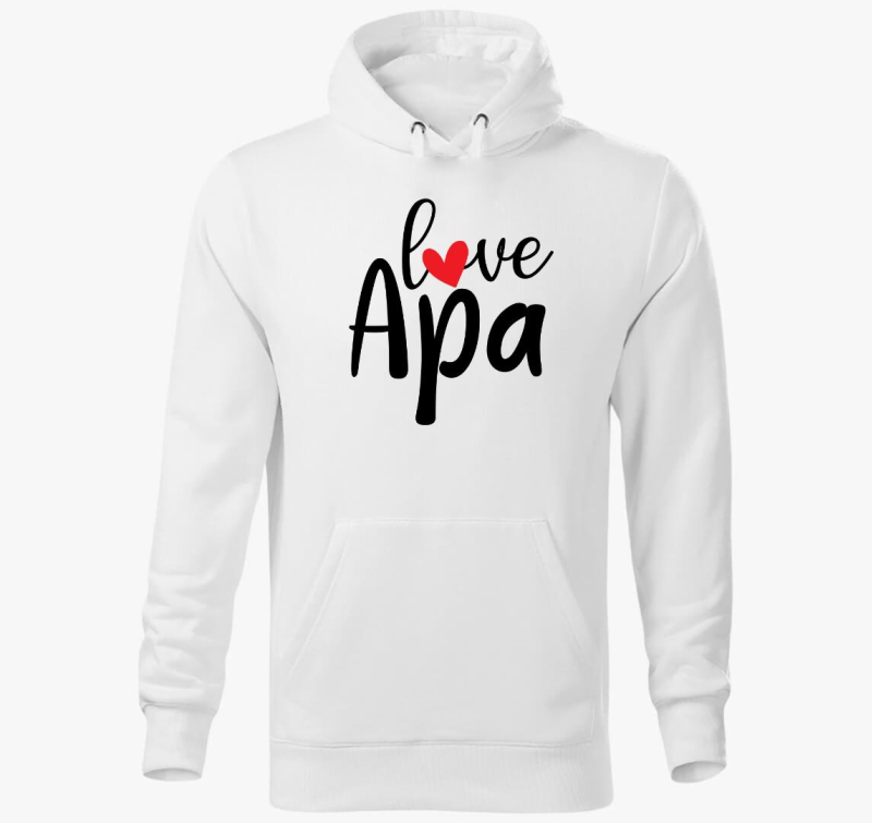 Love Oče pulover s kapuco