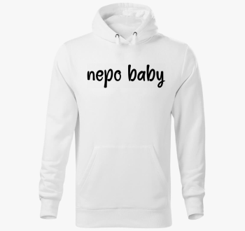 nepo baby feliratos pulover s kapuco