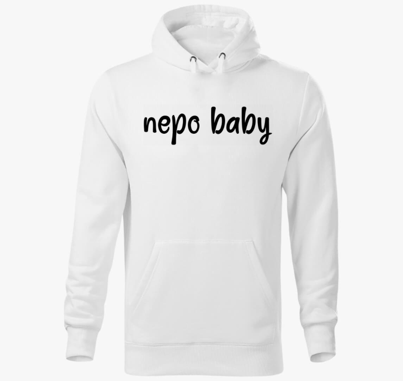 nepo baby feliratos pulover s kapuco