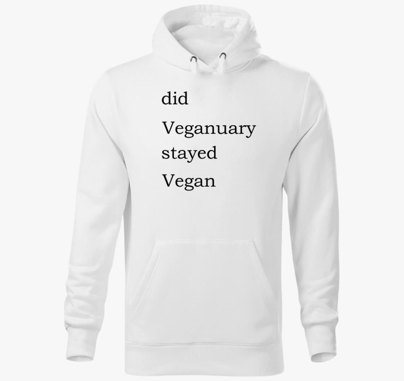 Did Veganuary pulover s kapuco