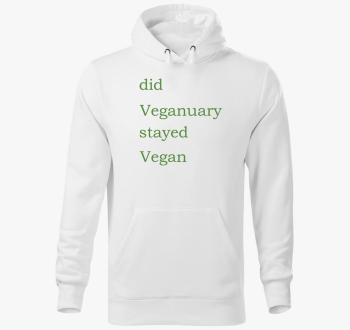 Did Veganuary (zelena pulover s kapuco