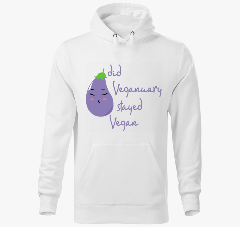 Did Veganuary (vijolična pulover s kapuco