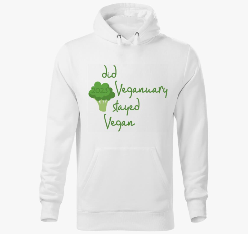 Did Veganuary 2023 brokkolis (zelena pulover s kapuco
