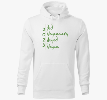 Did Veganuary 2023 zelena pulover s kapuco