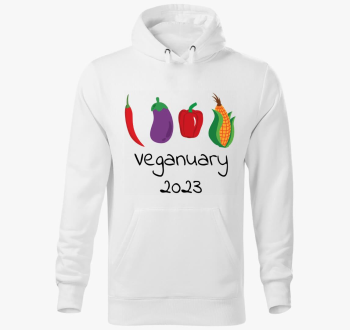 Veganuary 2023 pulover s kapuco