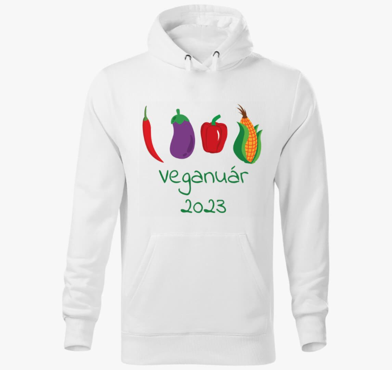 2023 zelena feliratos pulover s kapuco