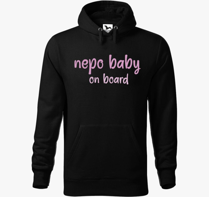 nepo baby on board (roza) feliratos pulover s kapuco