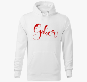 (pirossal) pulover s kapuco