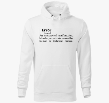 Error Dictionary pulover s kapuco