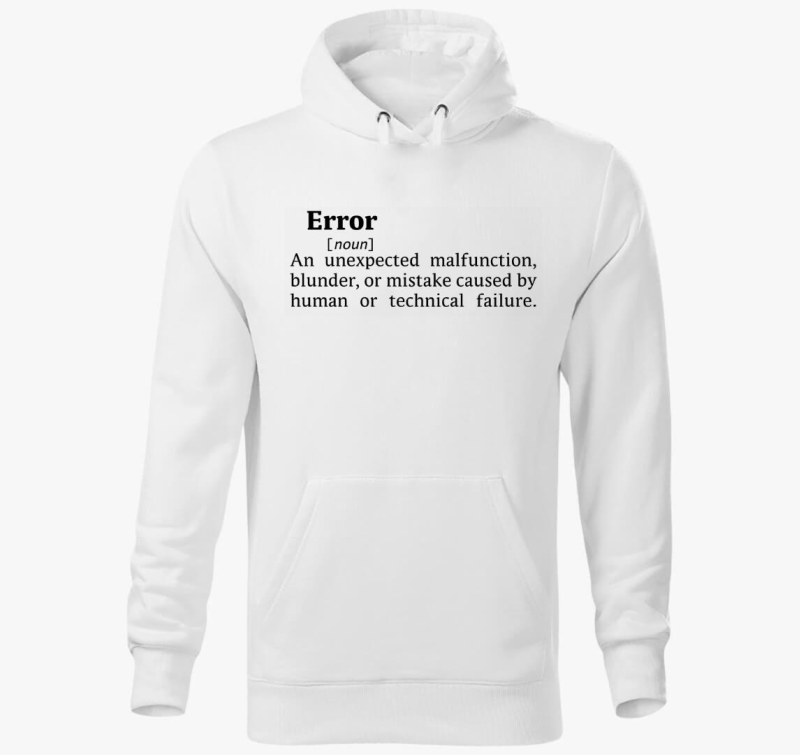 Error Dictionary pulover s kapuco