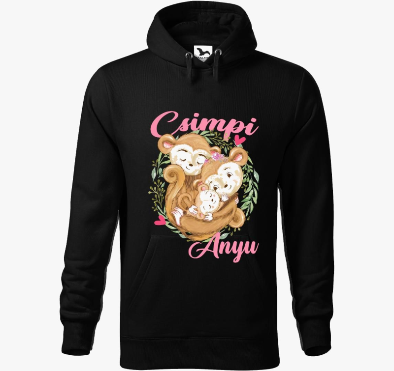 Csimpi Anyu pulover s kapuco