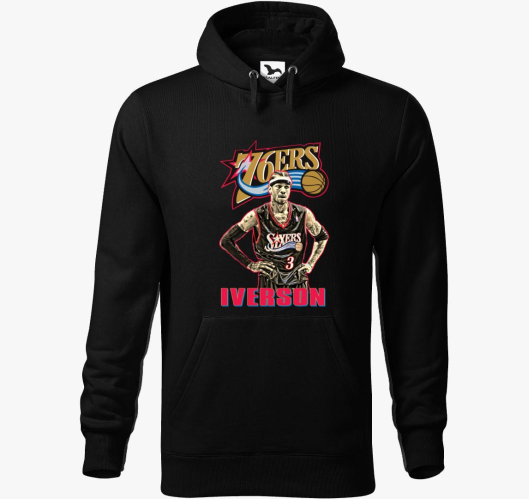 Allen Iverson pulover s kapuco