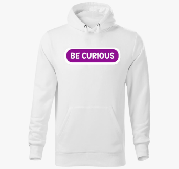 Be curious vijolična pulover s kapuco